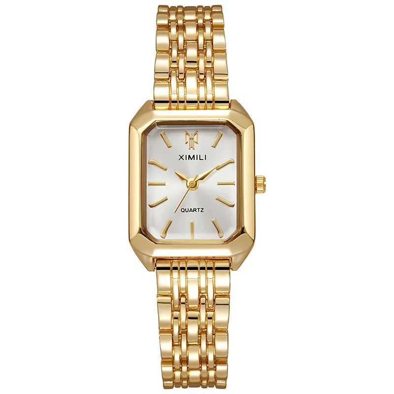 BRUGES – Gold Stainless Steel Rectangle Watch – 61