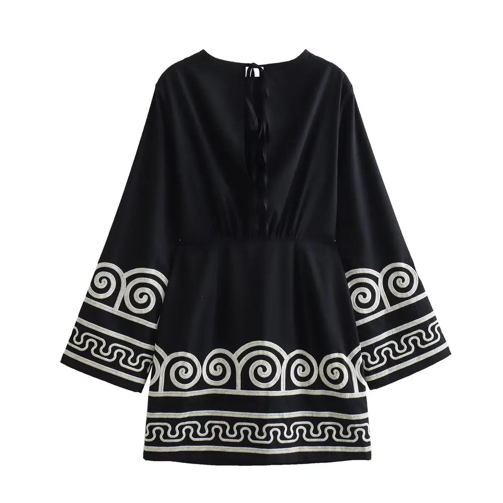 CAGLIARI – Embroidered Mini Dress – 1525