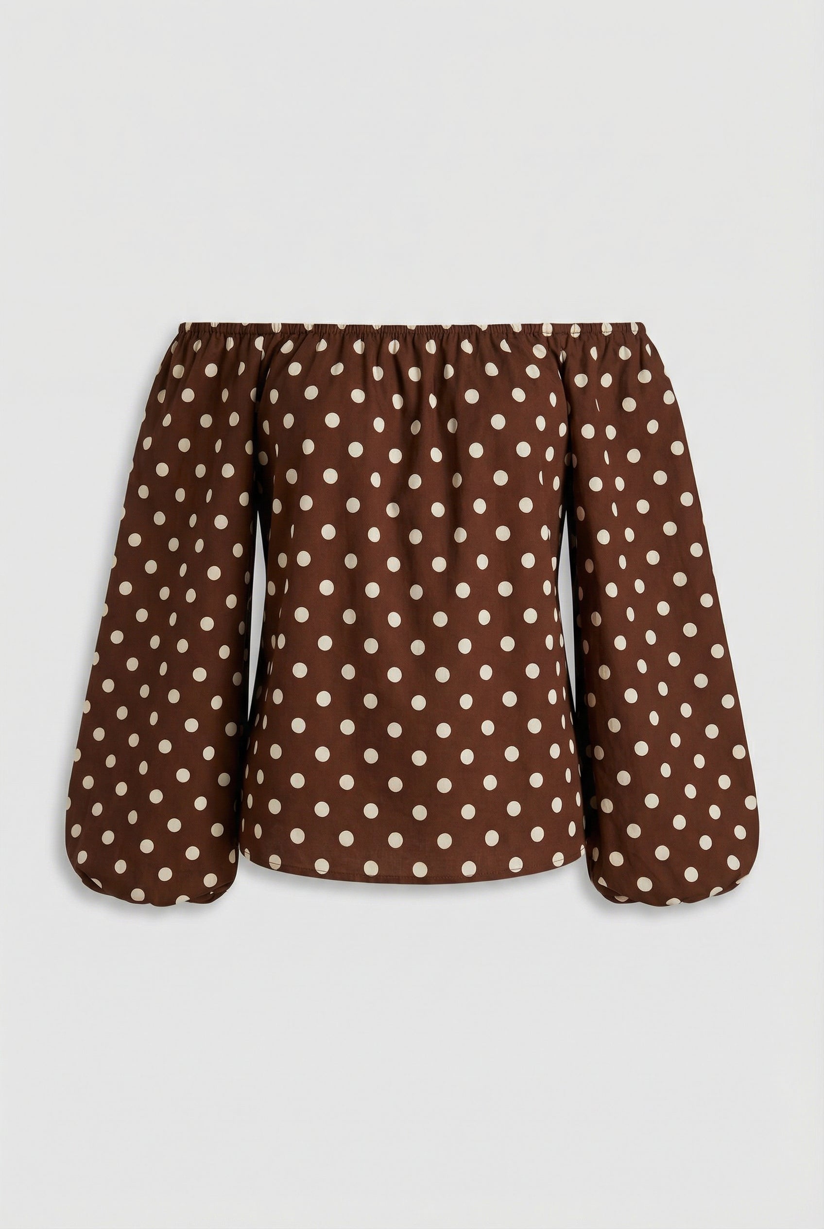 BORDEAUX – Dot Chiffon Blouse – 287