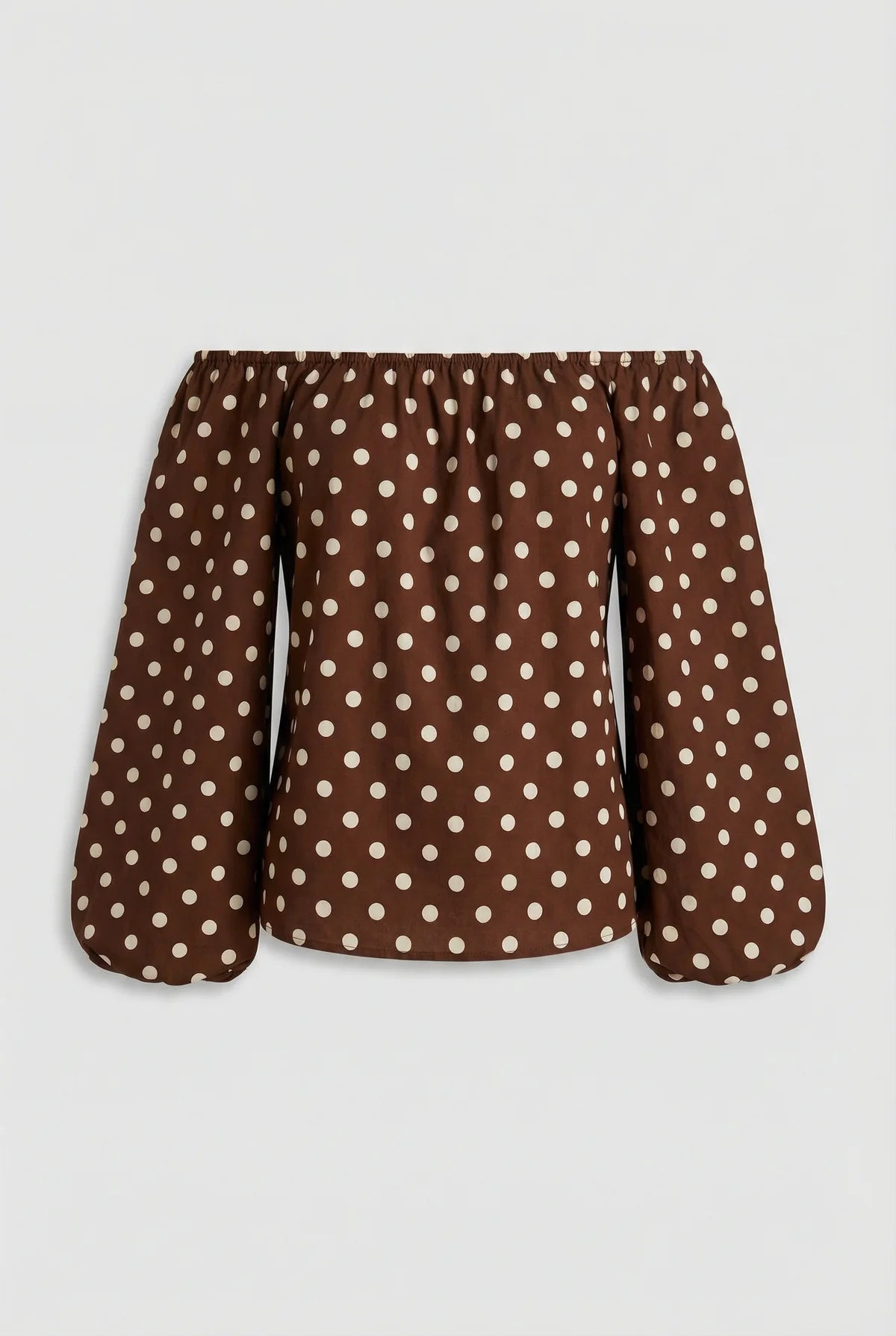 BORDEAUX – Dot Chiffon Blouse – 287