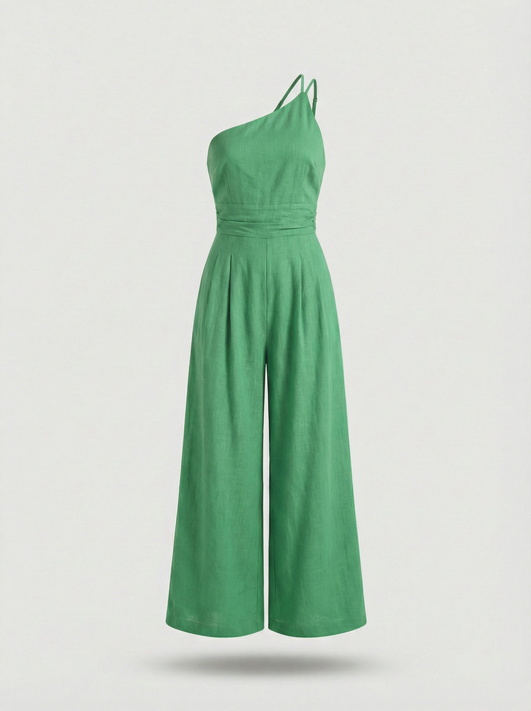 LISBON – One-Shoulder Wide-Leg Jumpsuit – 2105