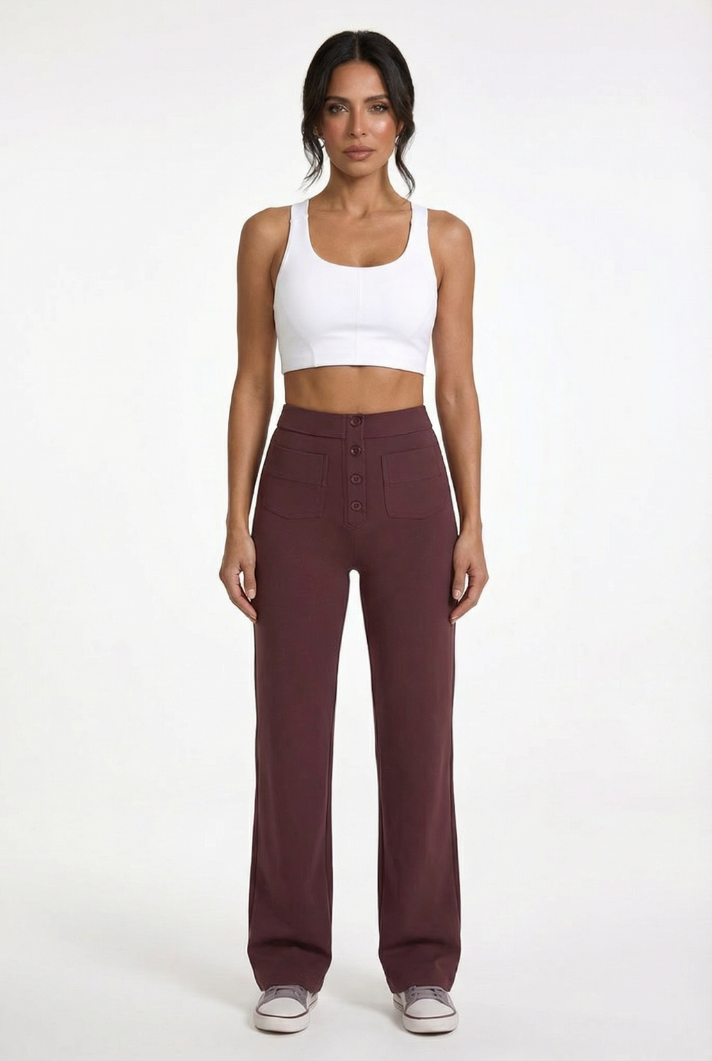 Lightweight Tailored Wide-Leg Pants