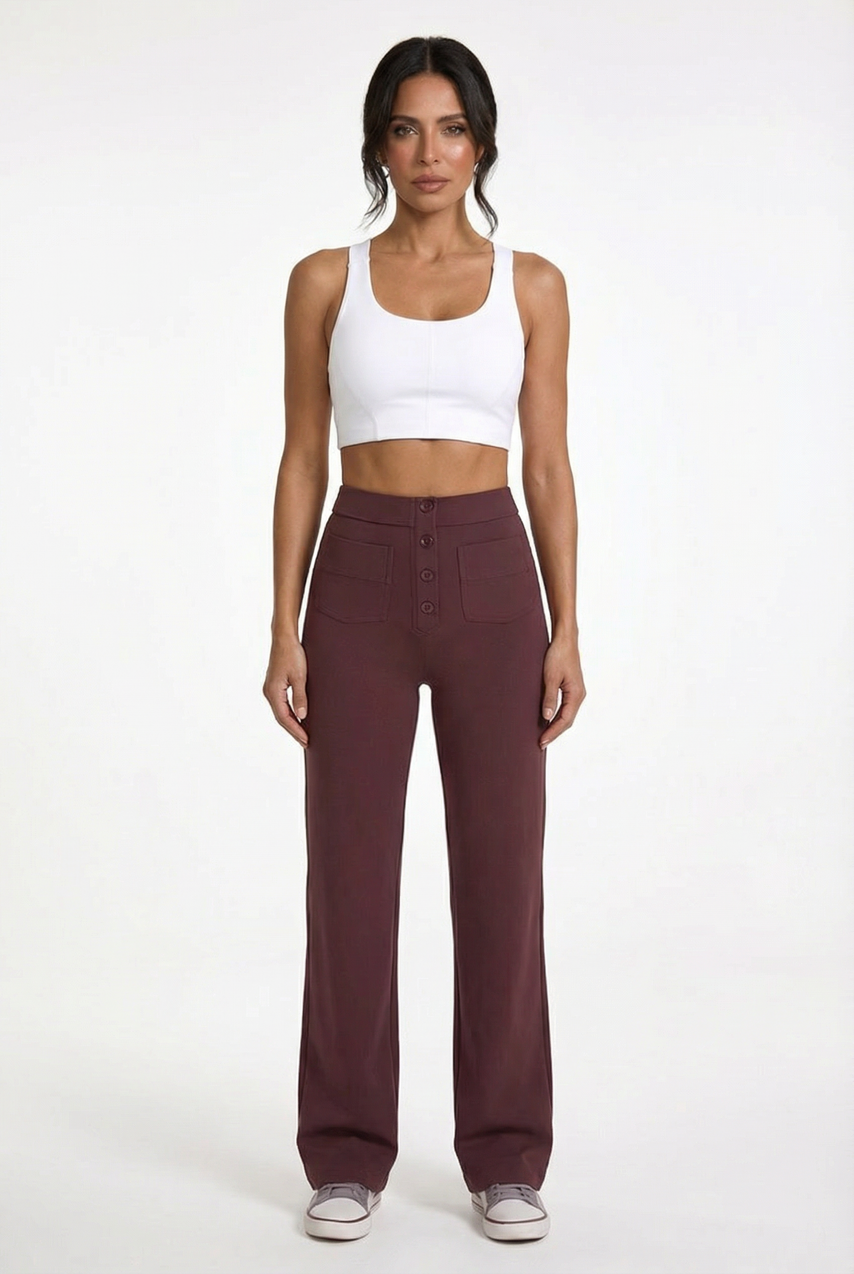 Lightweight Tailored Wide-Leg Pants