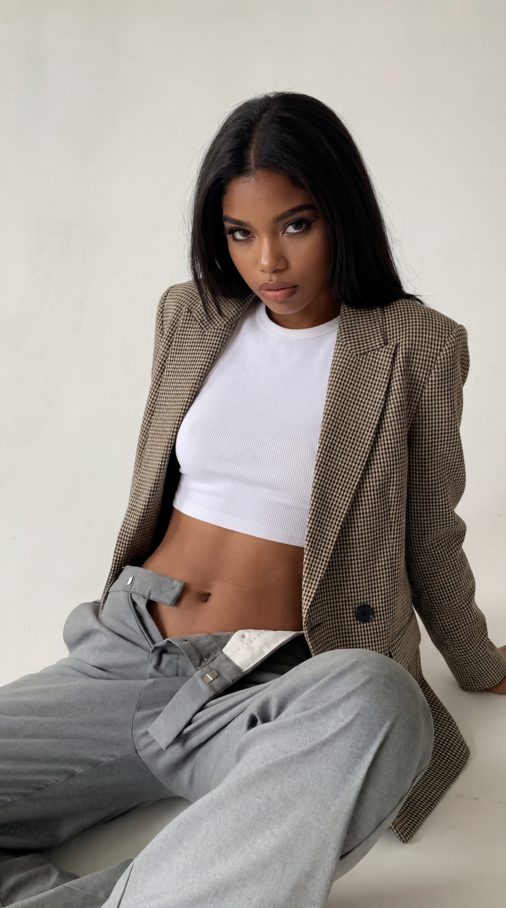 EDINBURGH – Plaid Blazer – 044 – Heritage Check